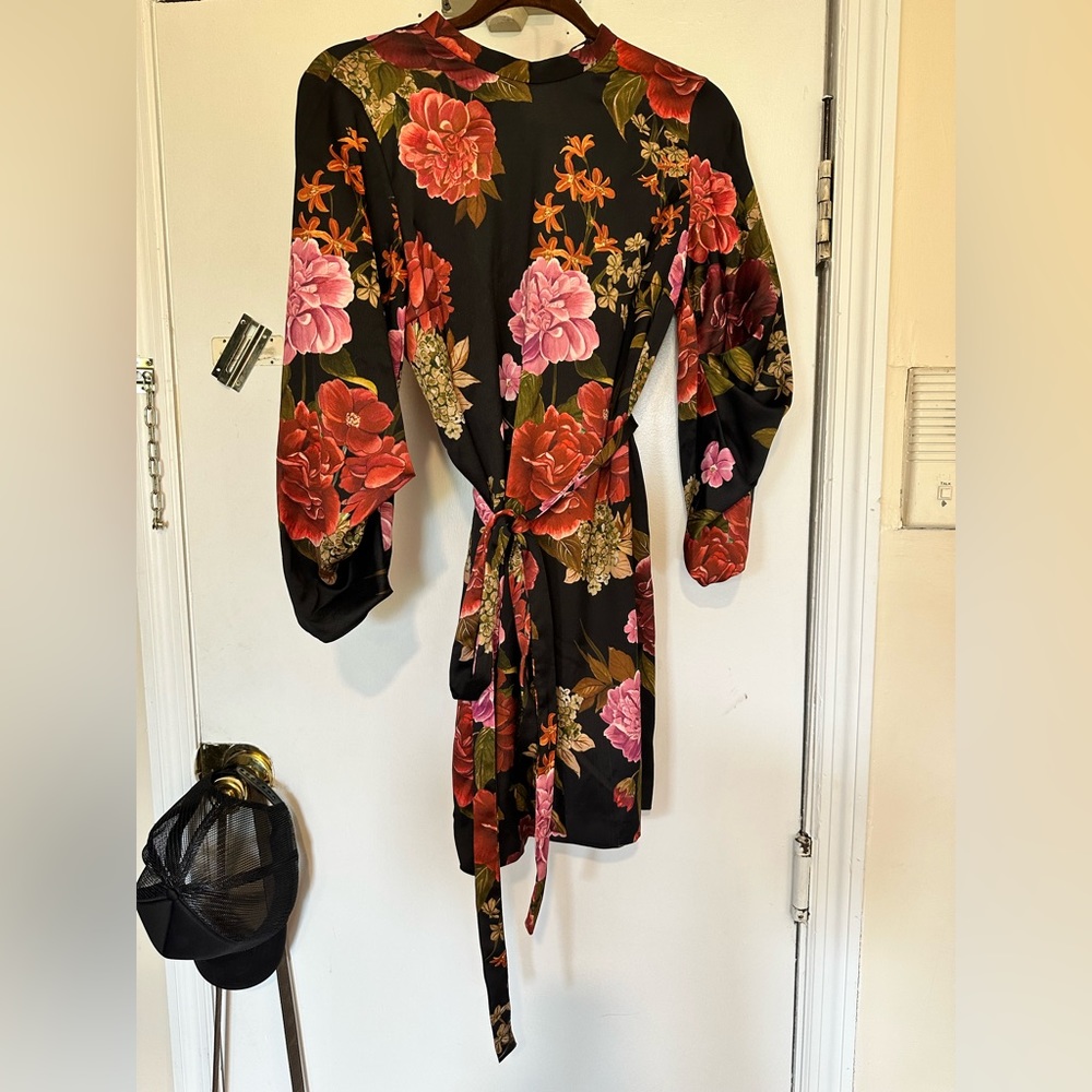 Silk Floral Dress